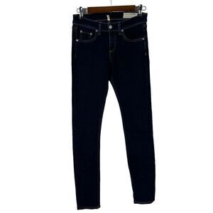Rag & Bone High Rise Skinny Jeans in Bruin Wash size 26